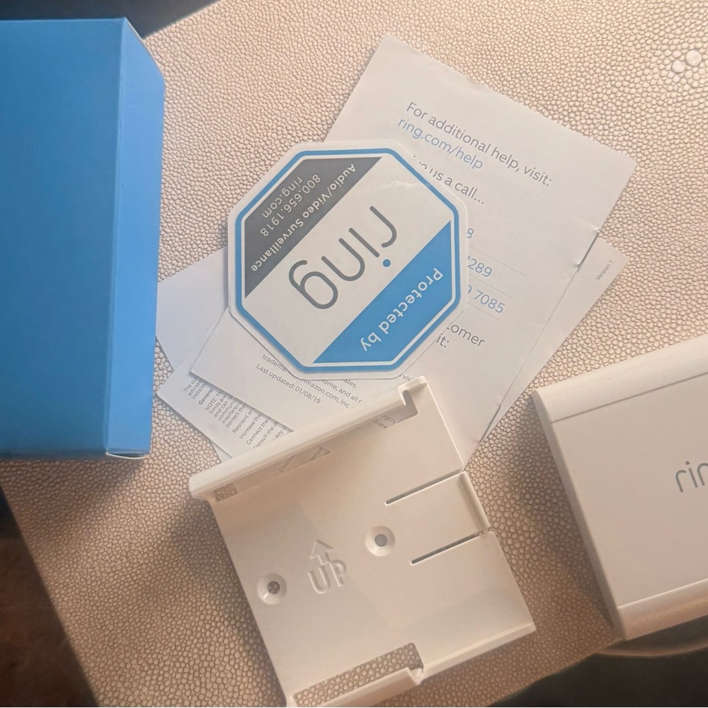 Ring Blue and White Security Accessories